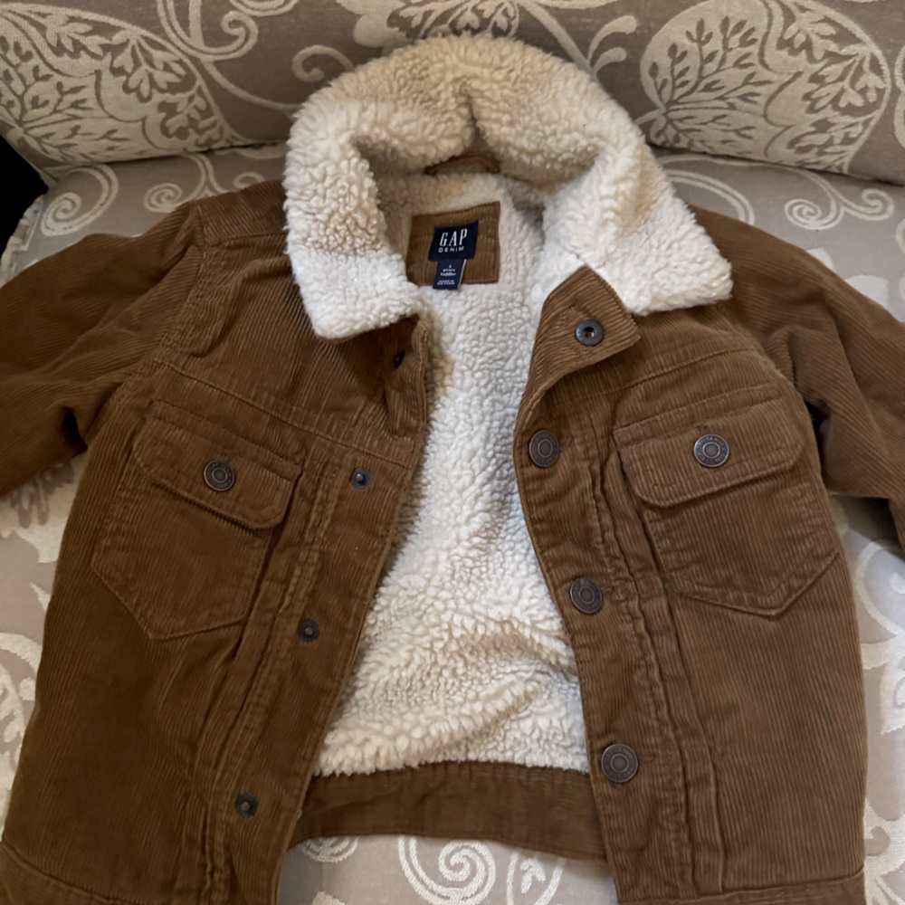 Corduroy Sherpa Lined Boys Jacket